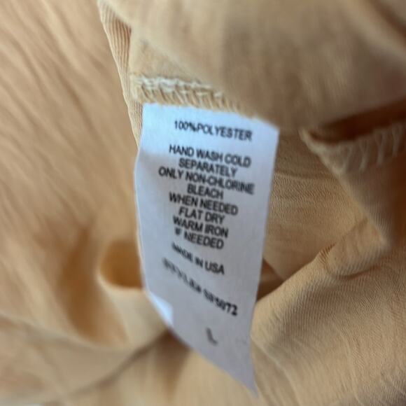 Six Fifty Twist Front Top Orange Yellow Large - Picture 3 of 7